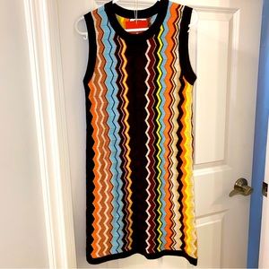 Missoni for Target Blue Chevron Stripe Dress for girls M